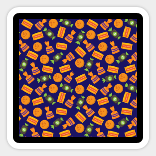 Halloween Seamless Pattern Sticker